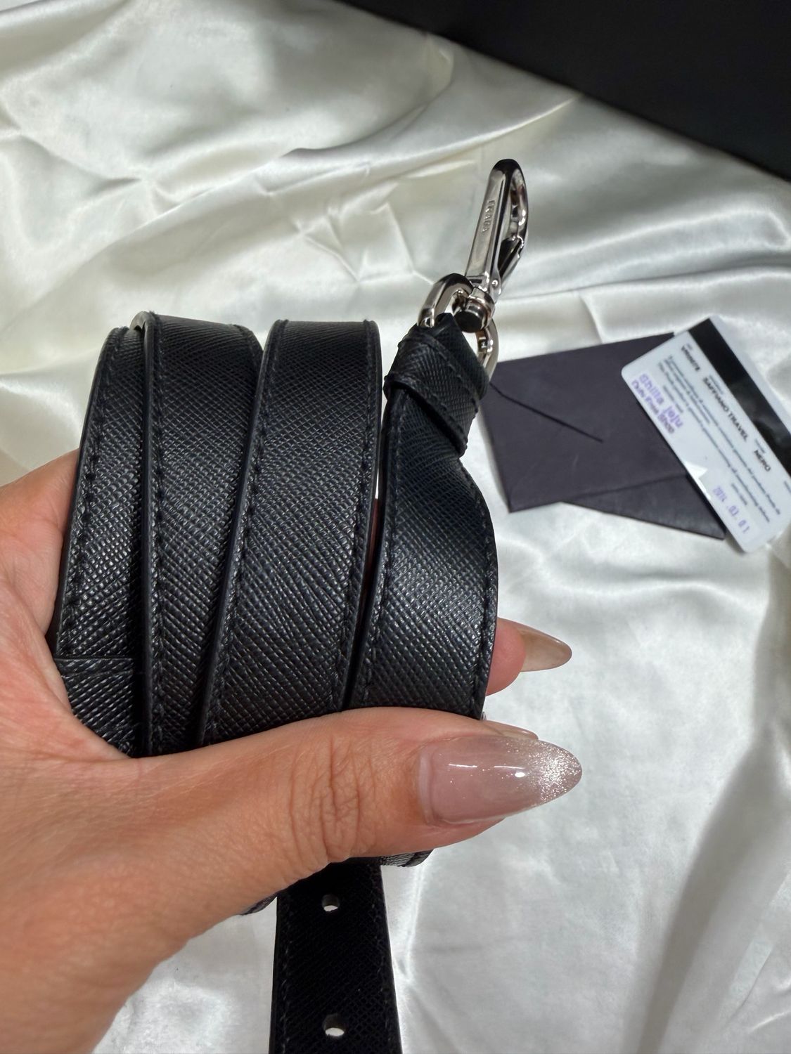 Prada Saffiano Briefcase Sling Crossbody Laptop
