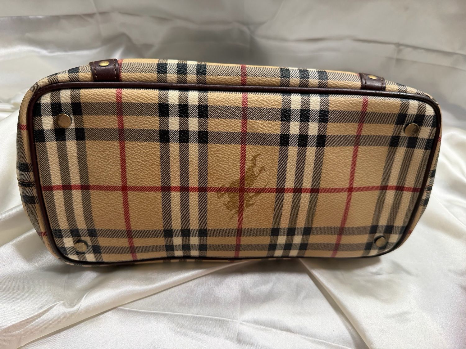 Burberry Haymarket Check Flap Tote