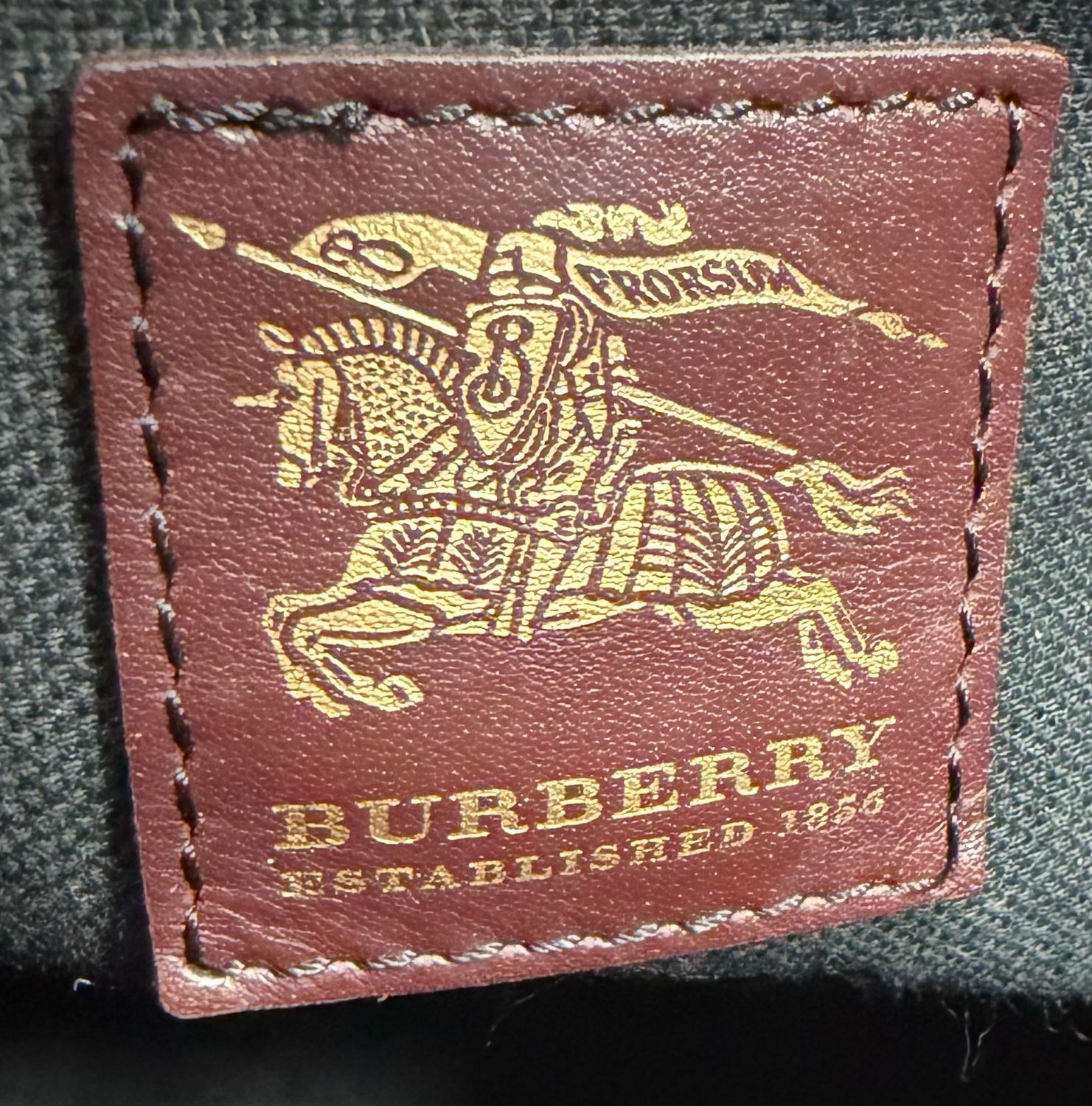Burberry Haymarket Check Flap Tote