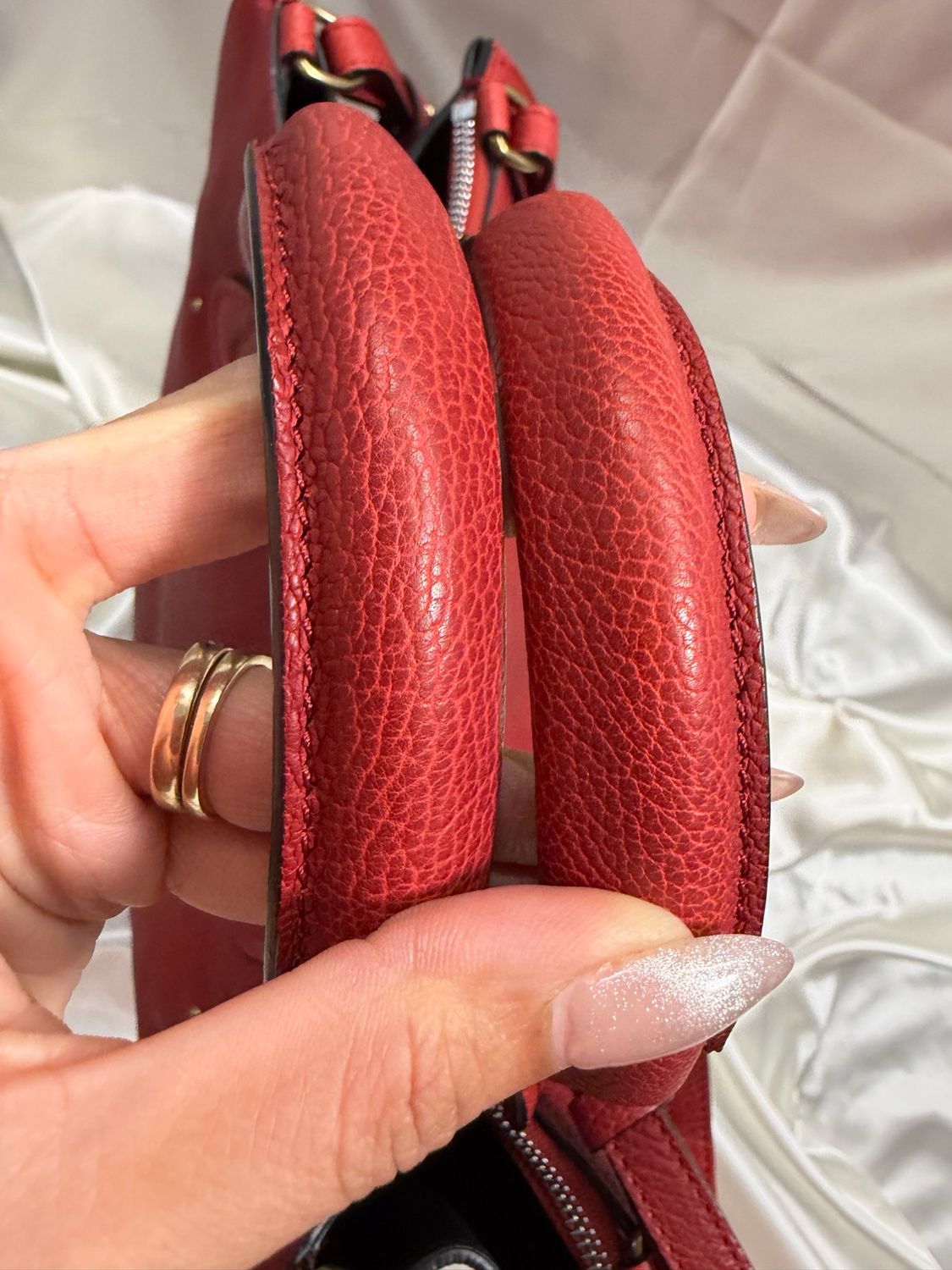 Chloe Aurore Pure Paddington Tote in Red