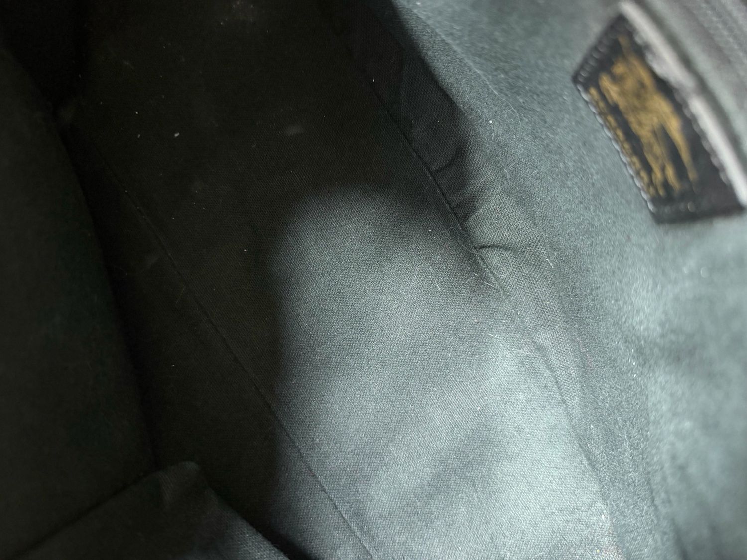 Burberry Haymarket Check Zipper Tote in Black