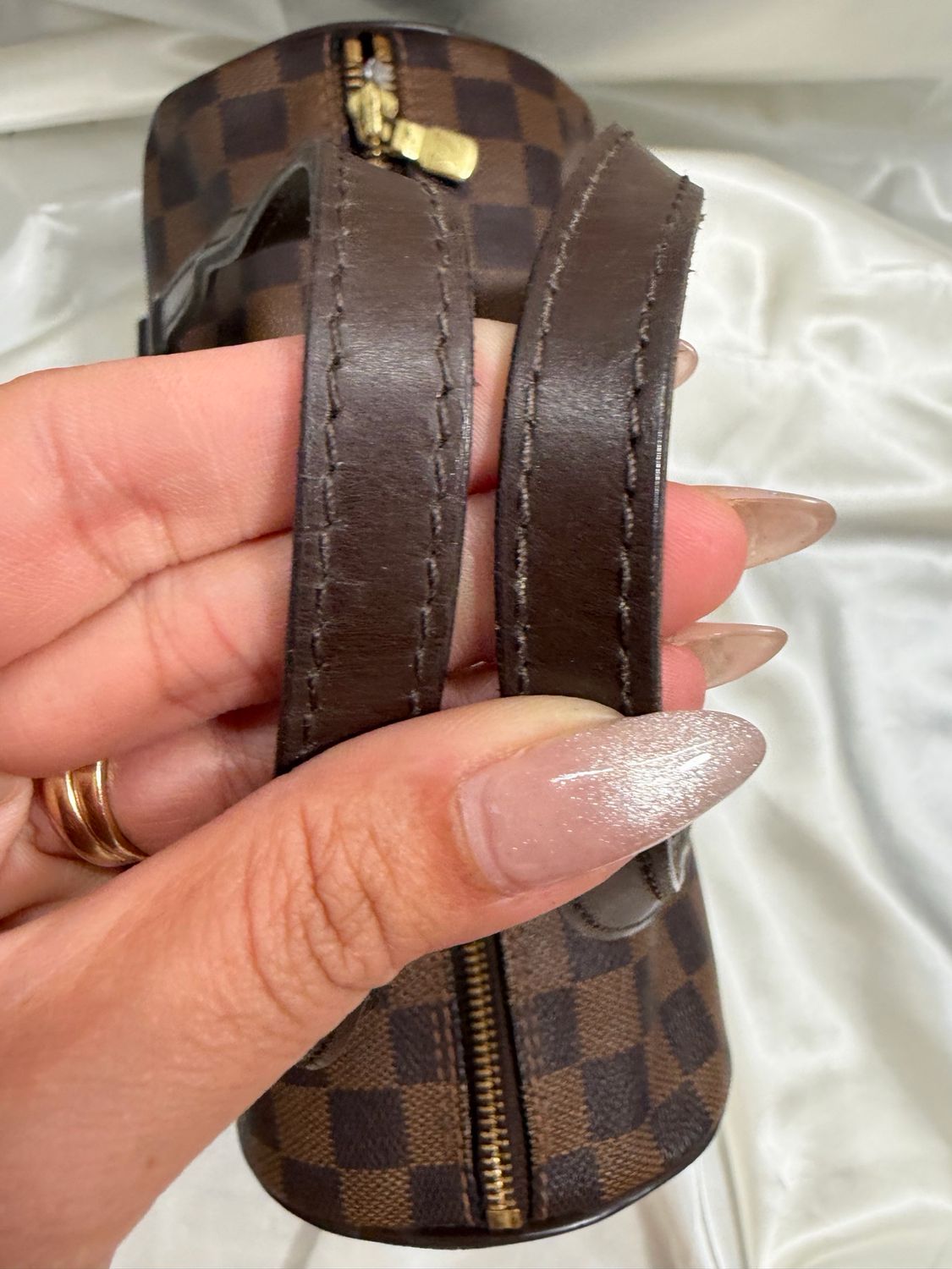 Louis Vuitton Damier Ebene Papillon Tote Shoulder Bag