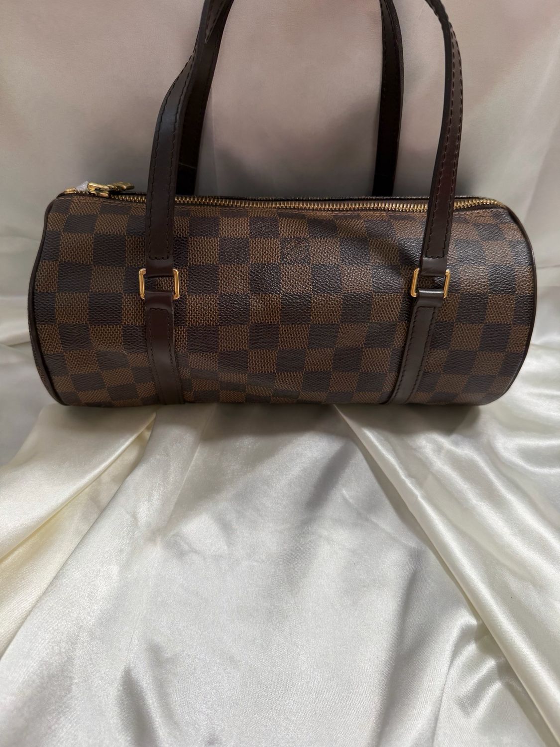 Louis Vuitton Damier Ebene Papillon Tote Shoulder Bag