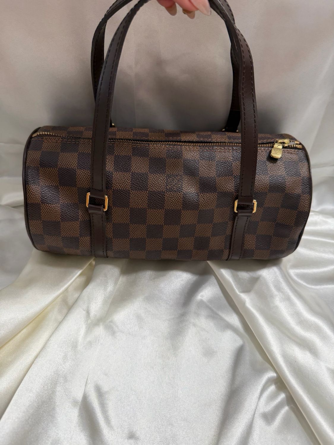 Louis Vuitton Damier Ebene Papillon Tote Shoulder Bag