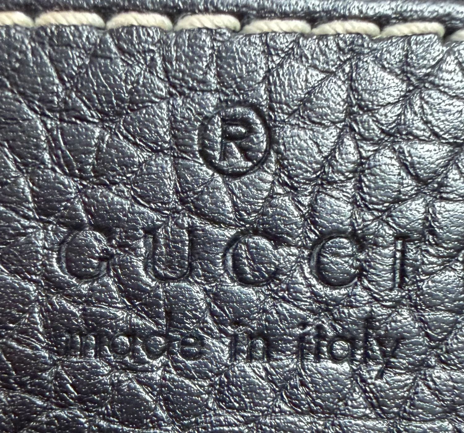 Gucci Pebbled Leather Disco Soho Camera Bag Crossbody