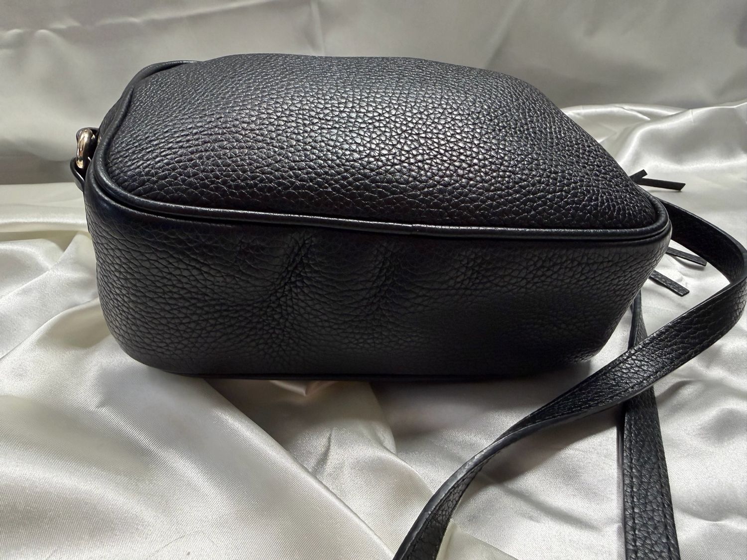 Gucci Pebbled Leather Disco Soho Camera Bag Crossbody