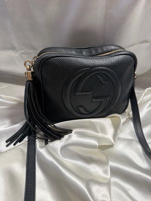 Gucci Pebbled Leather Disco Soho Camera Bag Crossbody