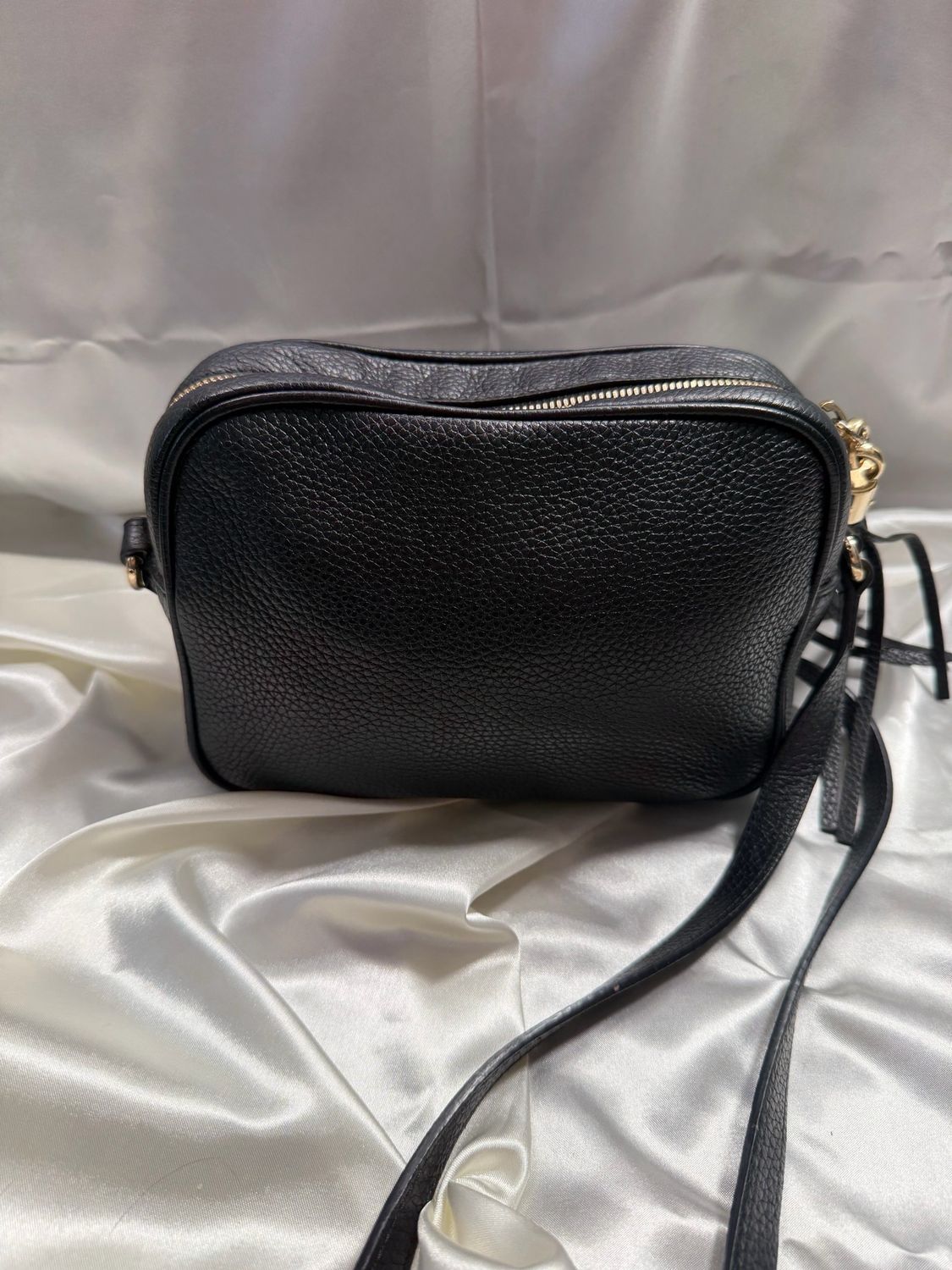 Gucci Pebbled Leather Disco Soho Camera Bag Crossbody