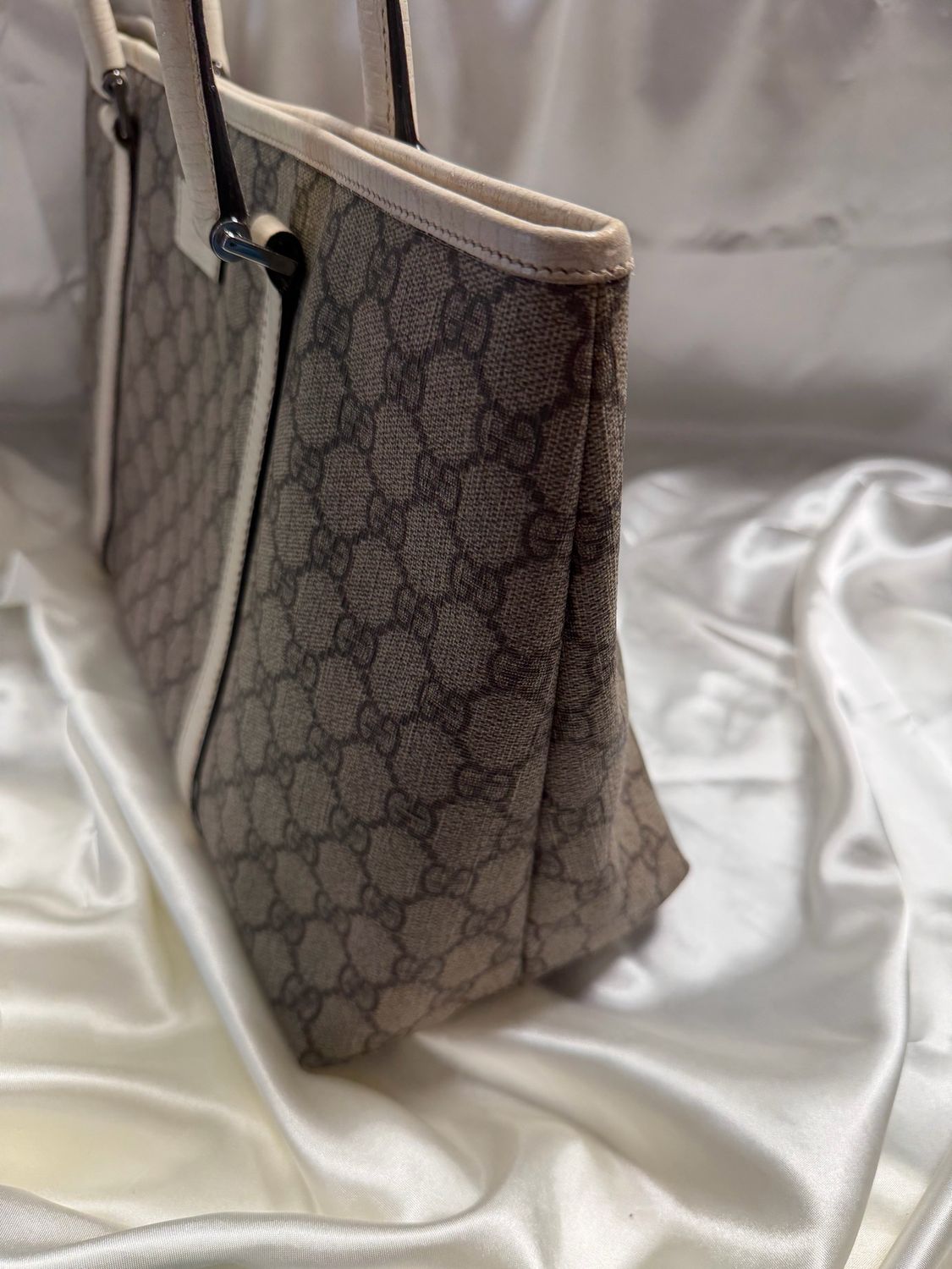Gucci Monogram Supreme Plus Tote Shoulder Bag