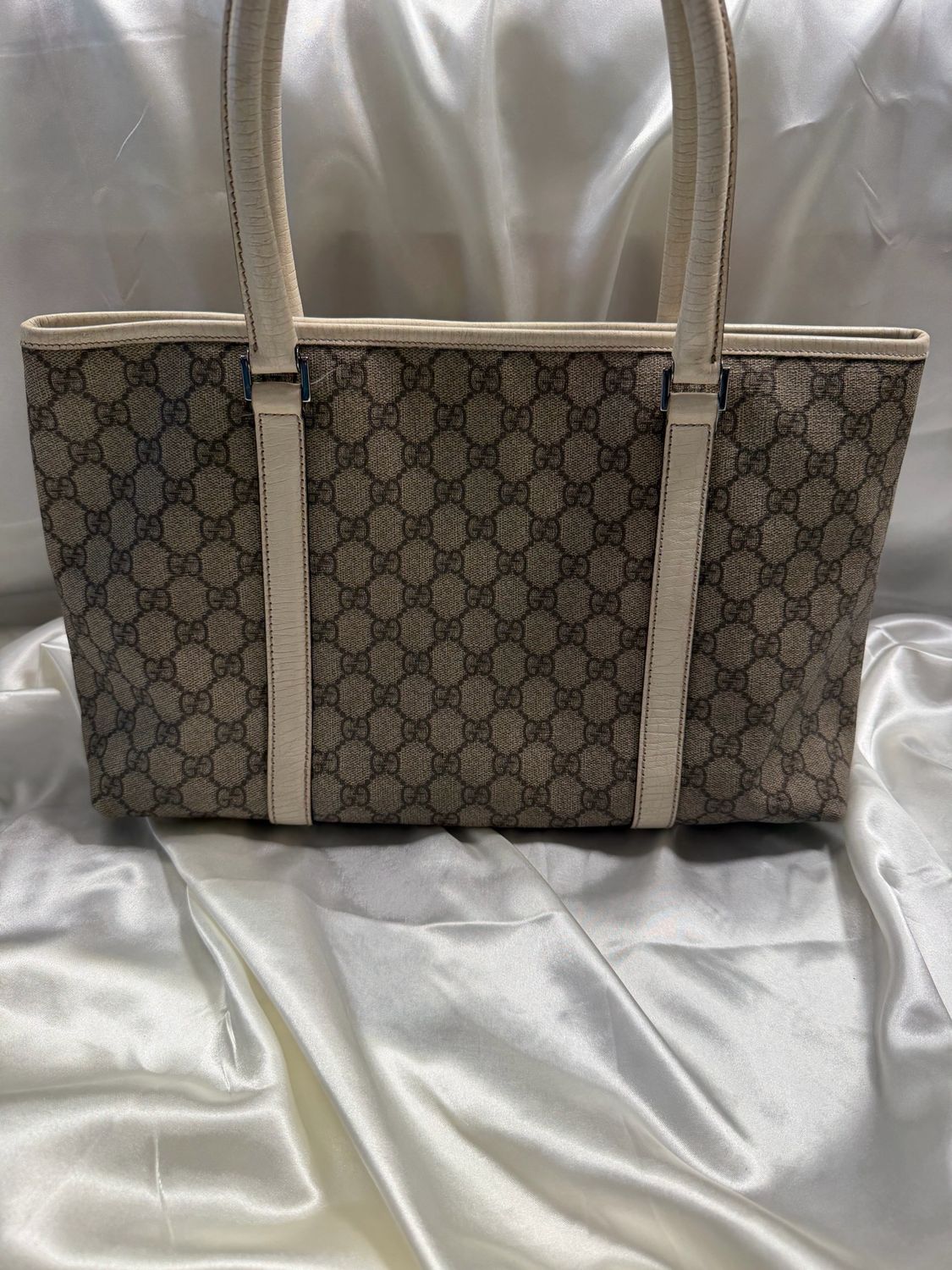 Gucci Monogram Supreme Plus Tote Shoulder Bag