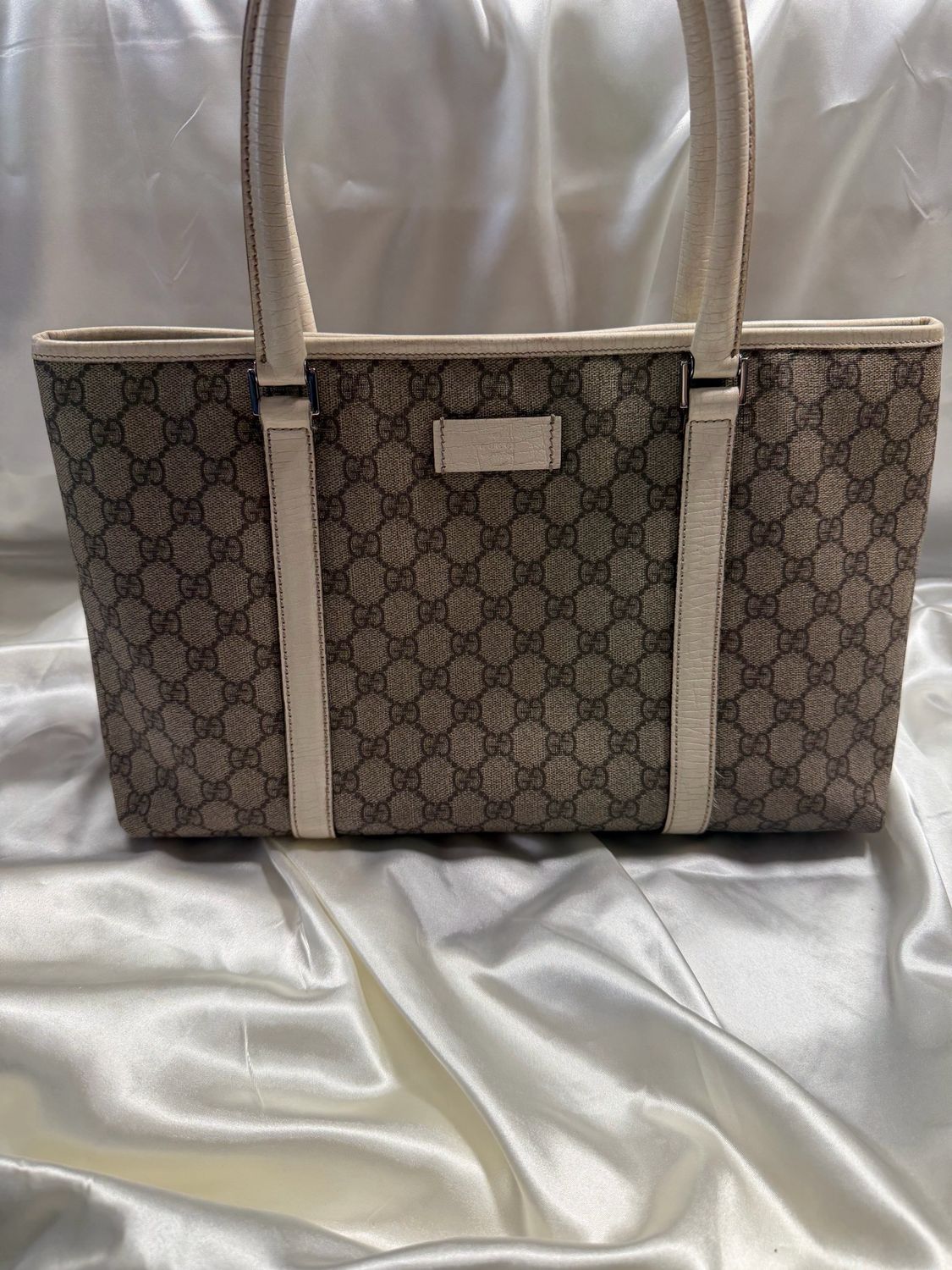 Gucci Monogram Supreme Plus Tote Shoulder Bag