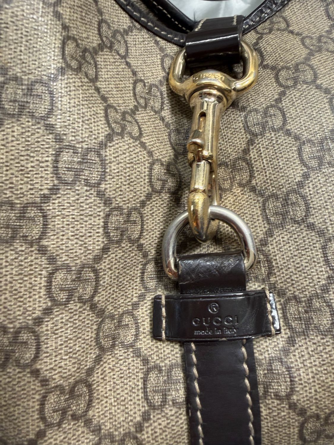 Gucci Monogram Supreme Jackie Hobo Shoulder