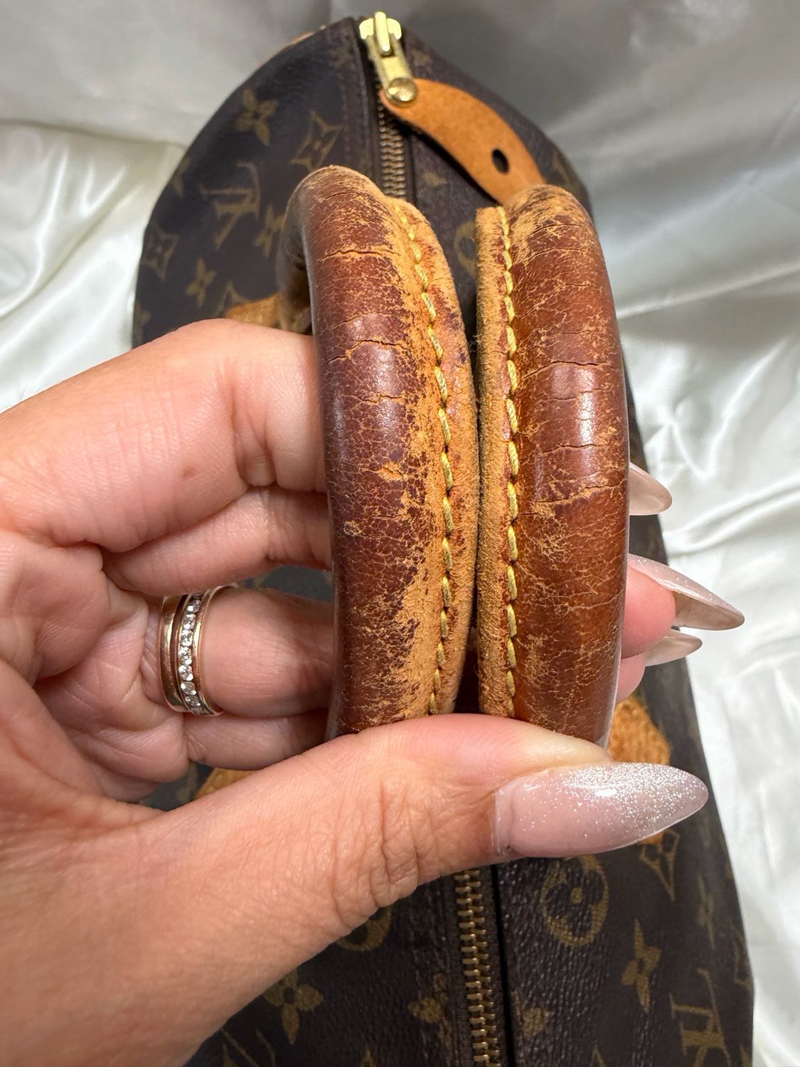 Louis Vuitton Monogram Speedy 30 Satchel Boston Top Handle