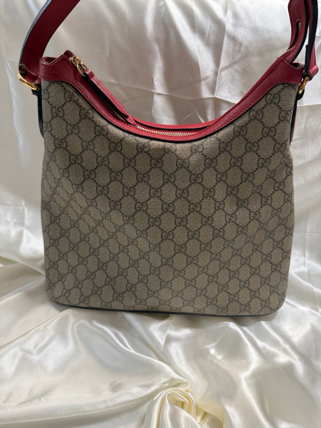 Gucci Monogram Canvas Hobo Shoulder Linnea