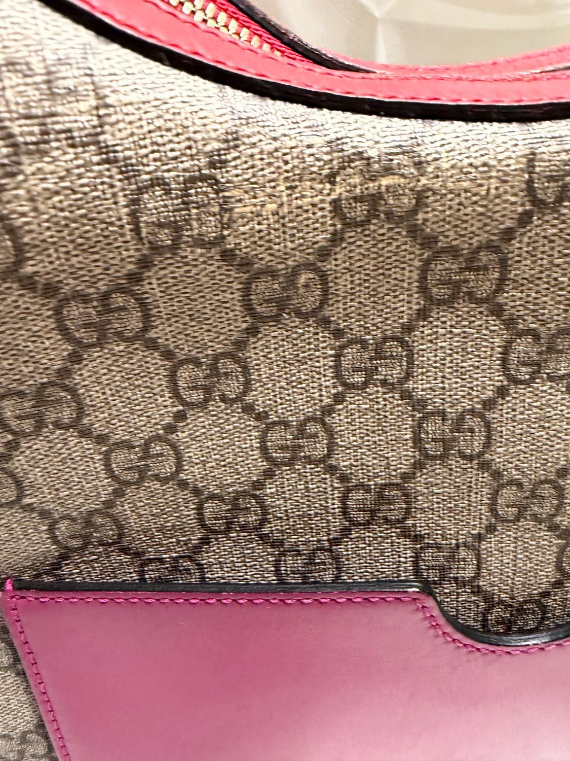 Gucci Monogram Canvas Hobo Shoulder Linnea