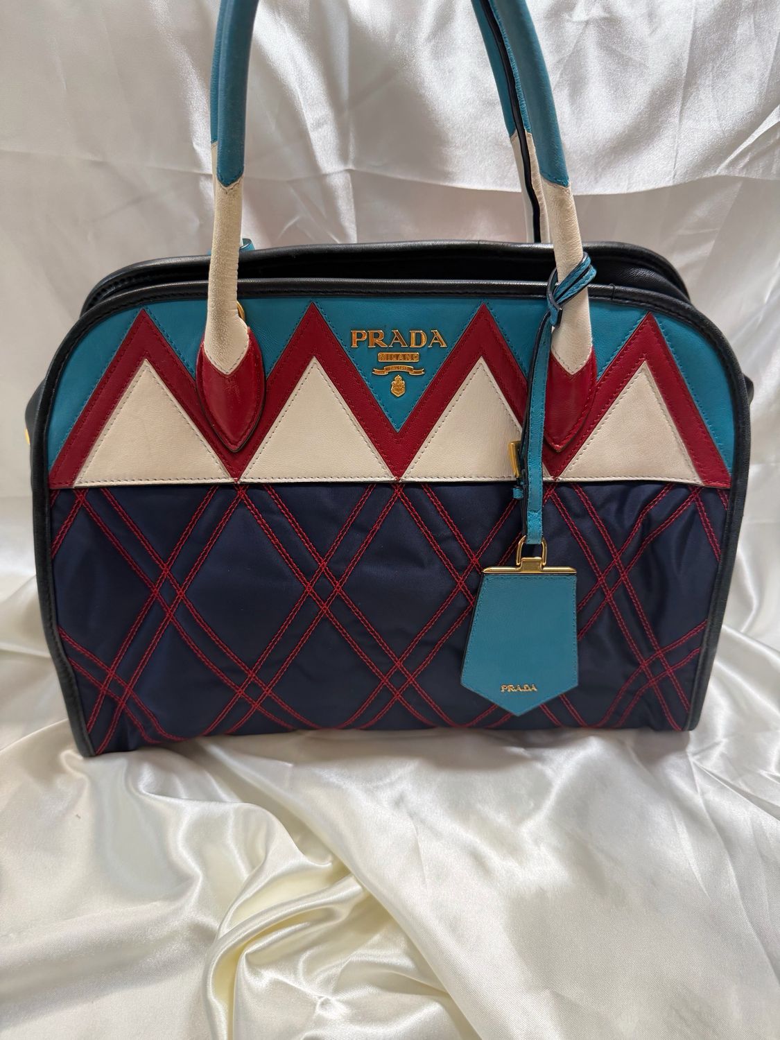 Prada Quilted Impuntrato Bauletto