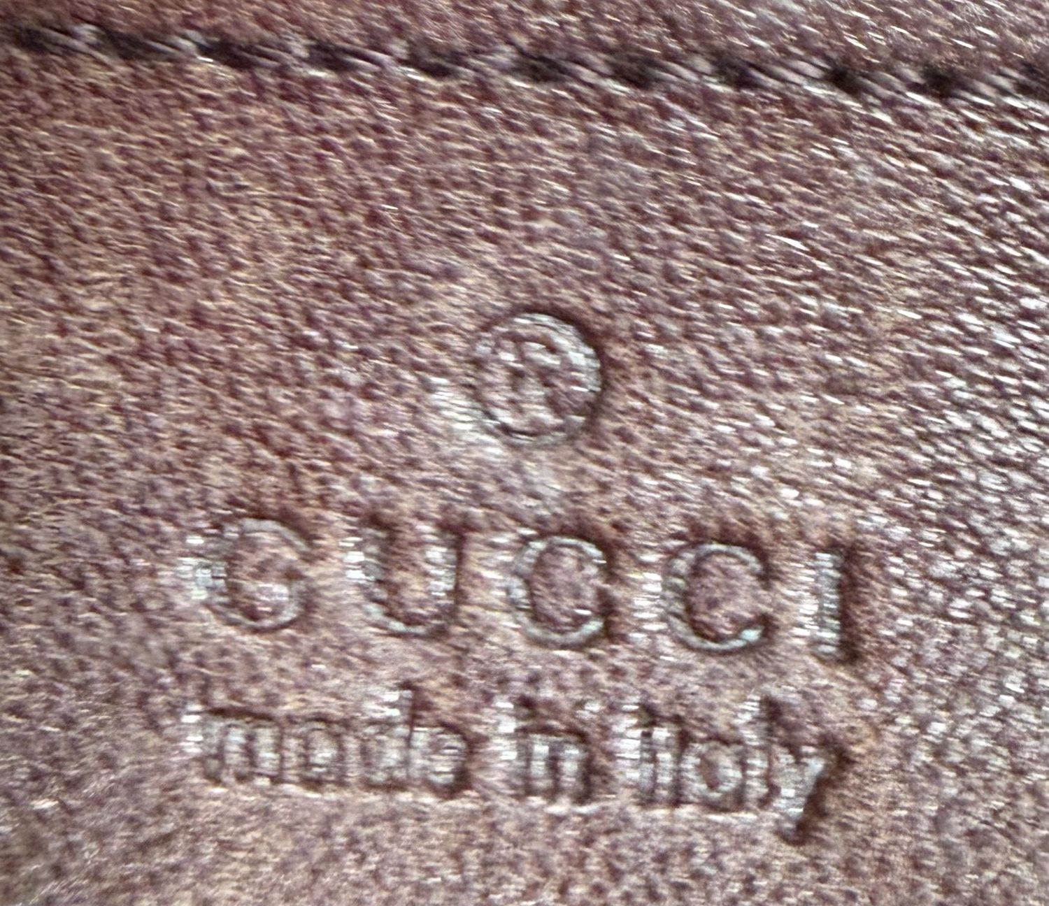 Gucci Leather Joy Boston Guccissima in Dark Brown