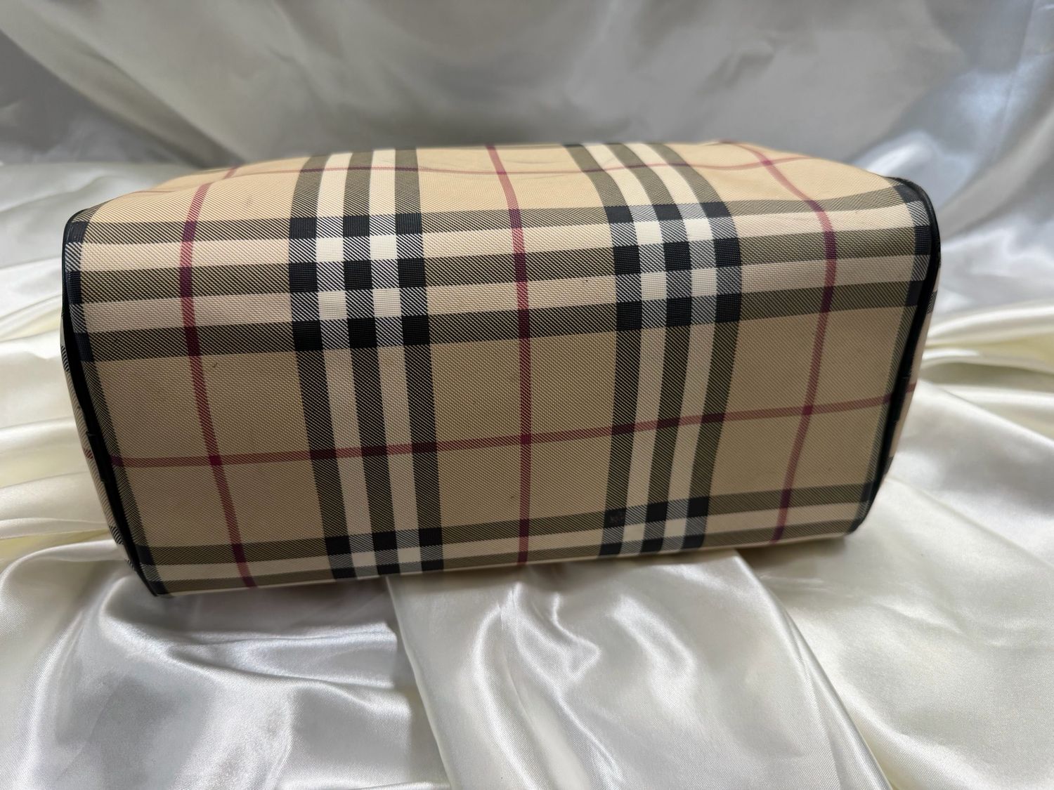 Burberry Boston Novacheck Satchel Top Handle Bowler