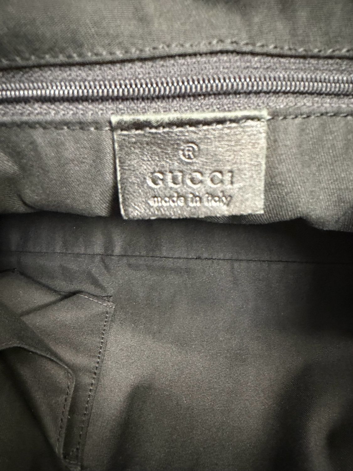 Gucci Borsa Web Tote Suede in Black