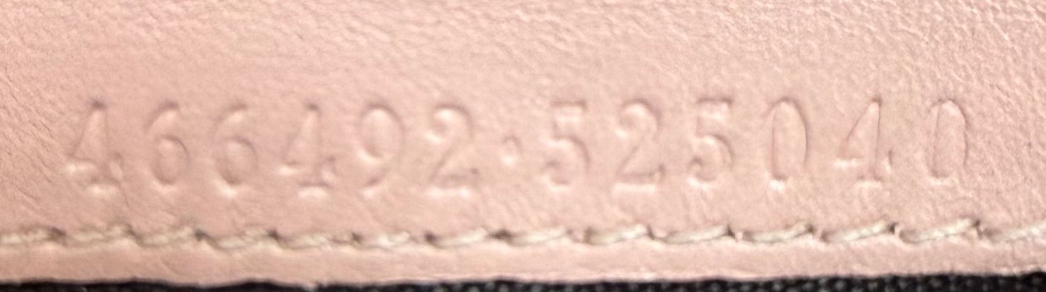 Gucci Marmont Flap Card Wallet Quilted in Blush Pink