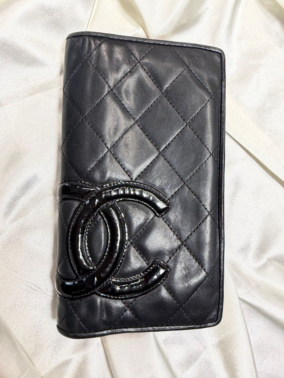 Chanel Quited Cambon Flap Wallet in Black