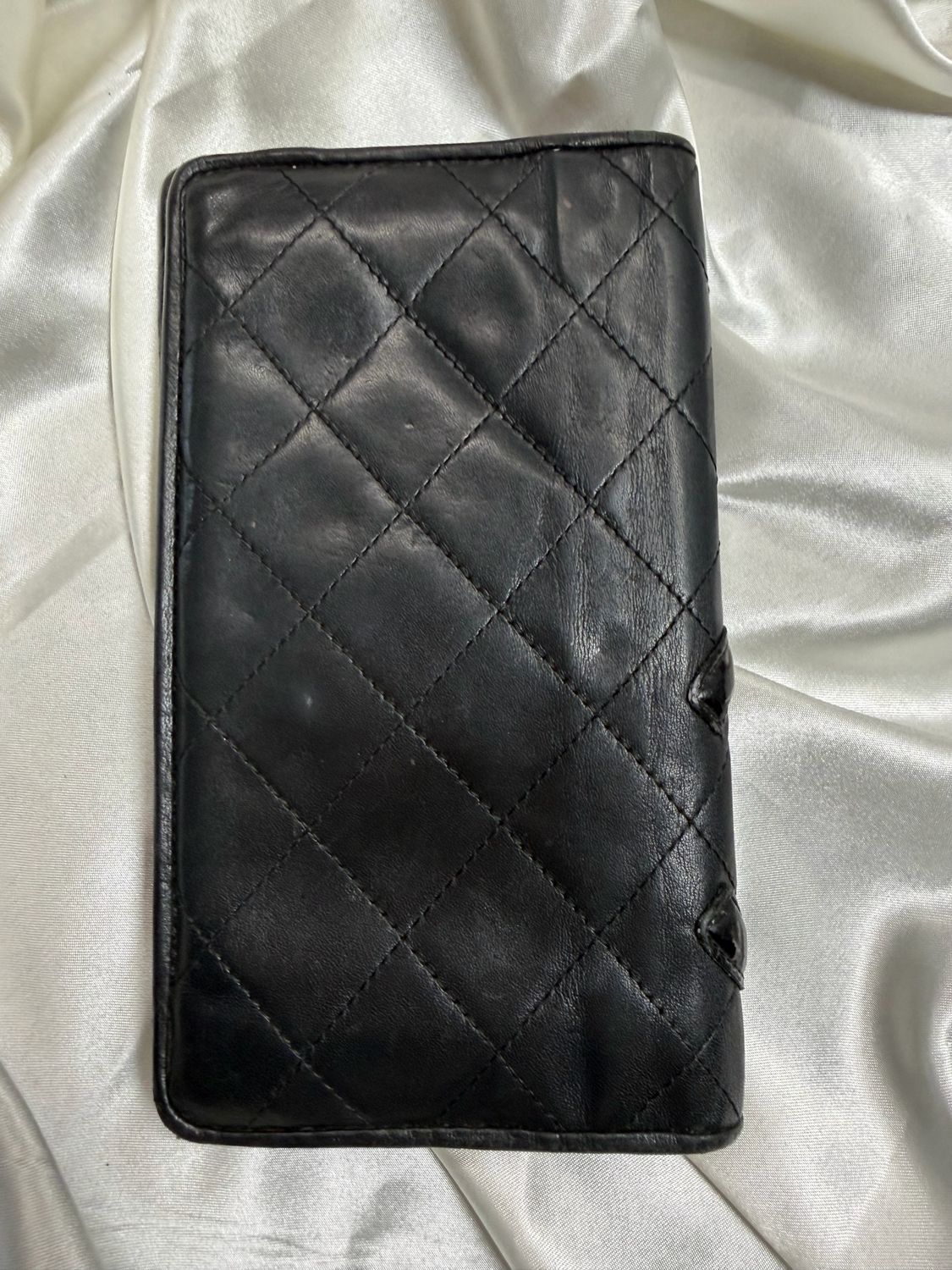 Chanel Quited Cambon Flap Wallet in Black