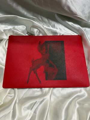 Givenchy Antigona Clutch Flat Zipper Bambi in Red