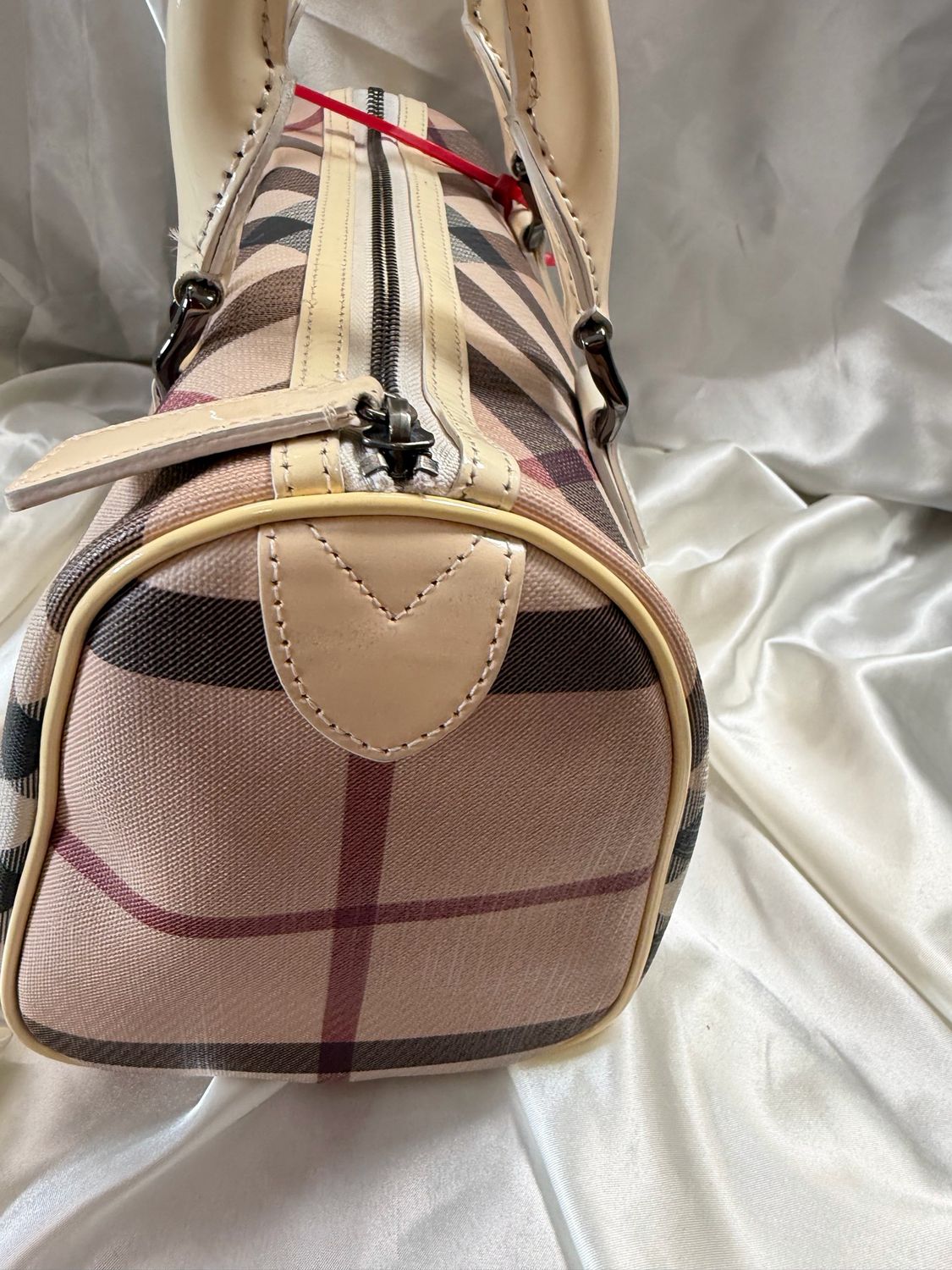 Burberry Boston Supernova Check Bowler Top Handle