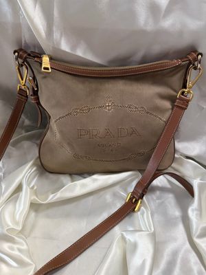 Prada Jacquard Logo Crossbody Sling