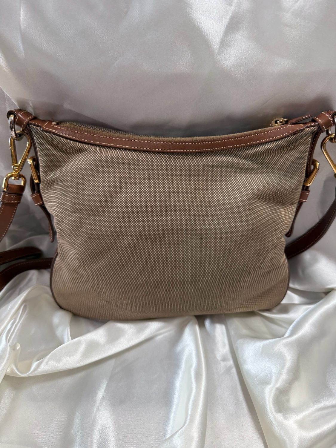 Prada Jacquard Logo Crossbody Sling