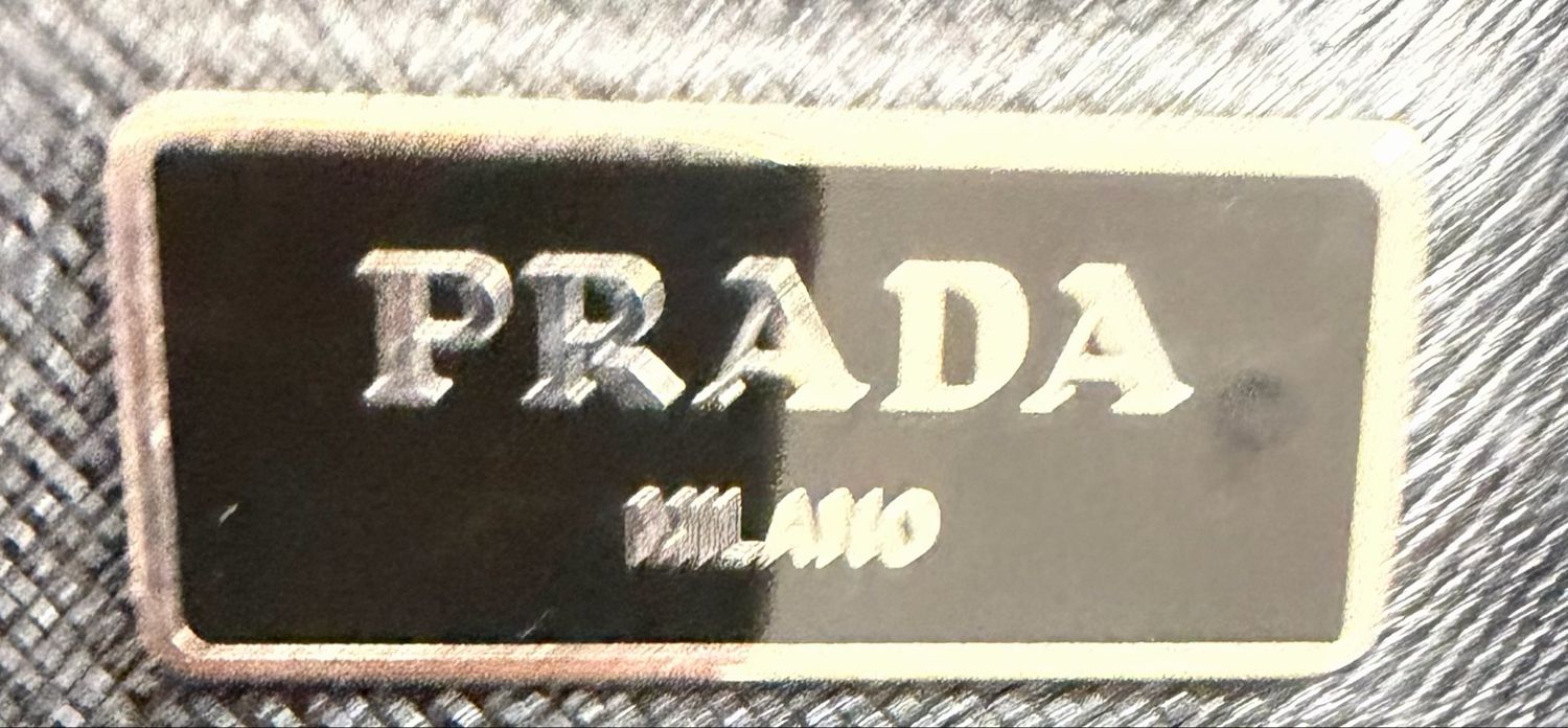 Prada Saffiano City Tote Shoulder in Black