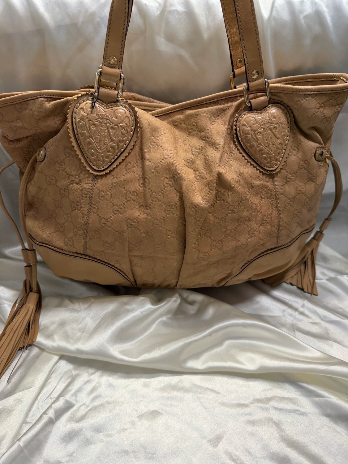 Gucci Monogram Leather Guccissima Tribeca Tote