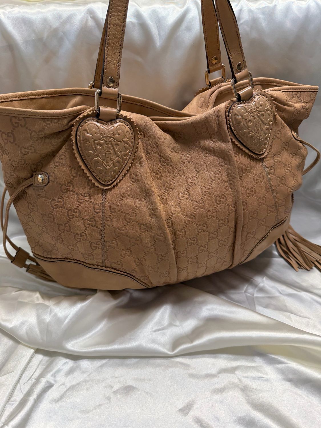 Gucci Monogram Leather Guccissima Tribeca Tote