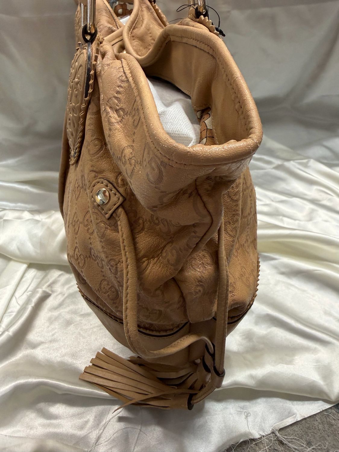 Gucci Monogram Leather Guccissima Tribeca Tote