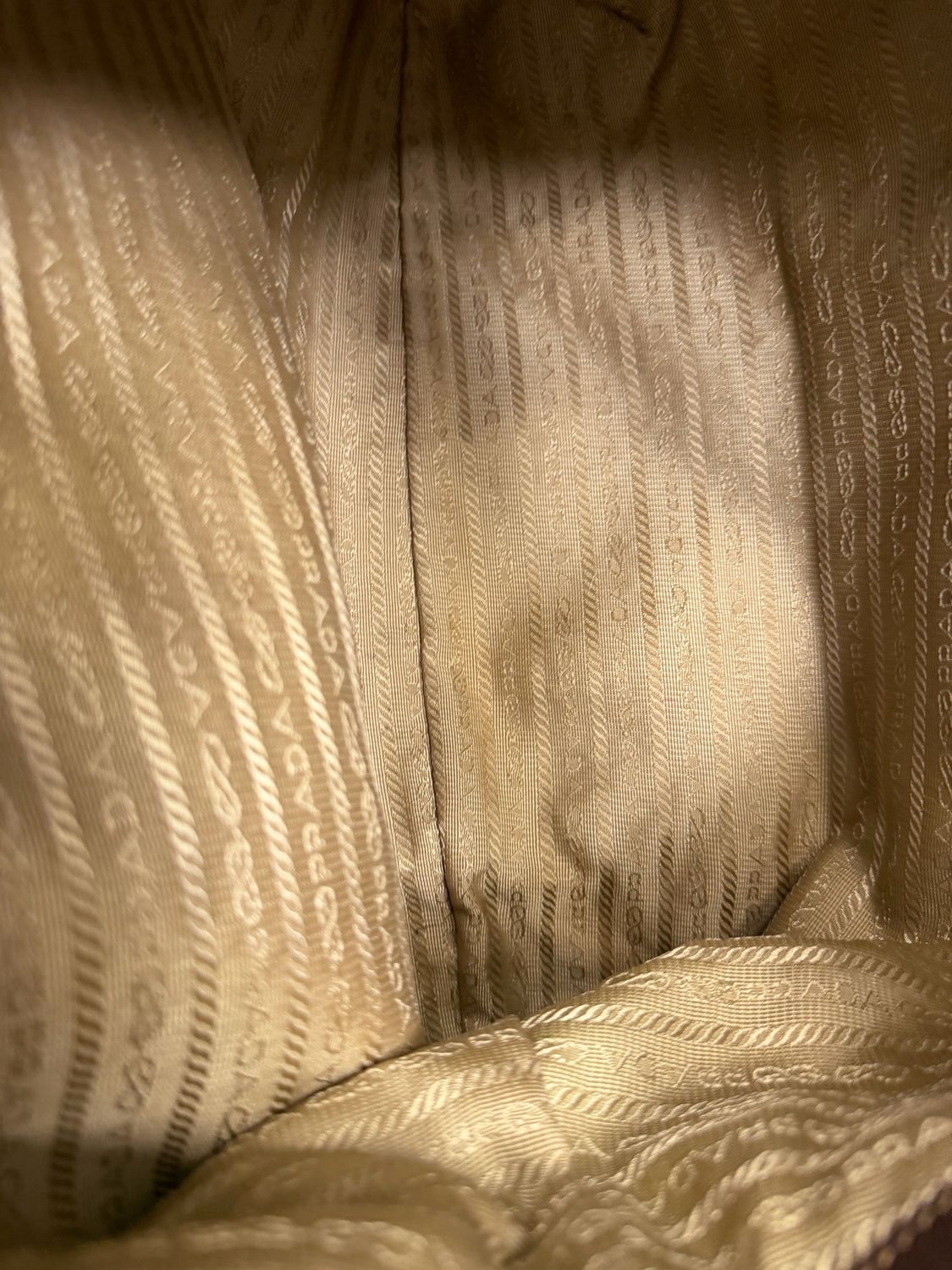 Prada Jacquard Canvas Hobo Shoulder 