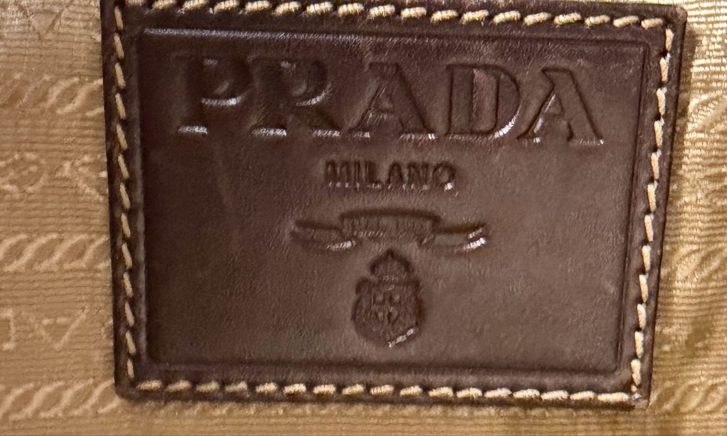 Prada Jacquard Canvas Hobo Shoulder 