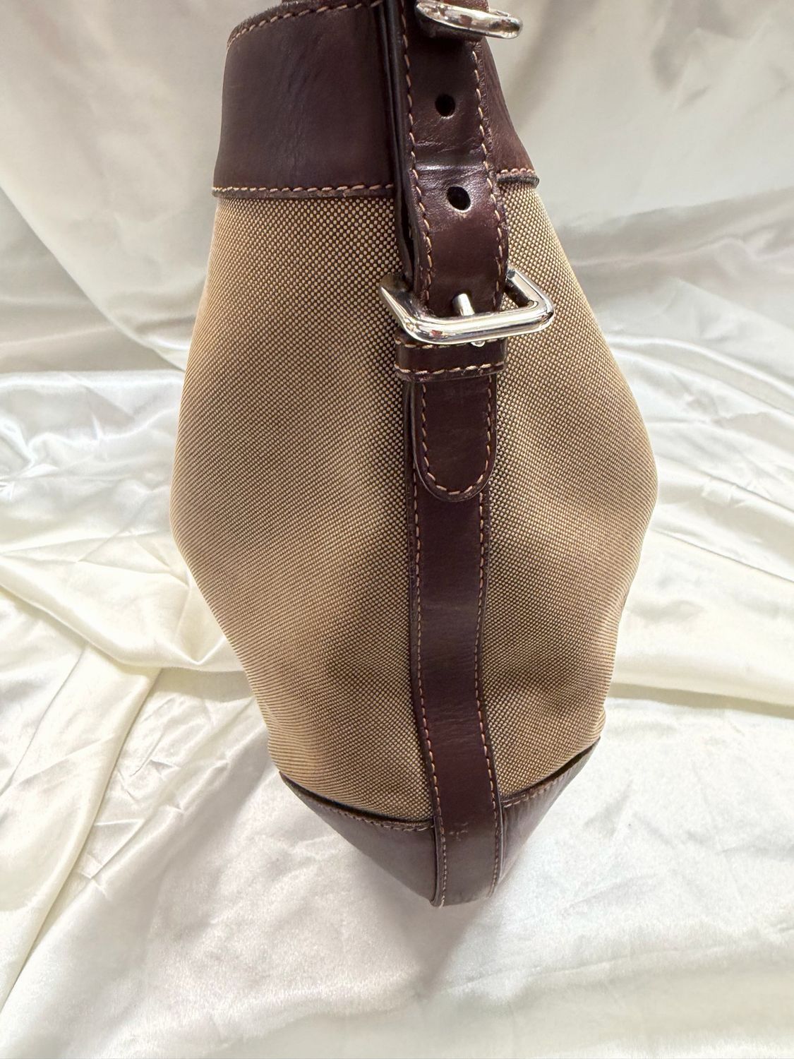 Prada Jacquard Canvas Hobo Shoulder 