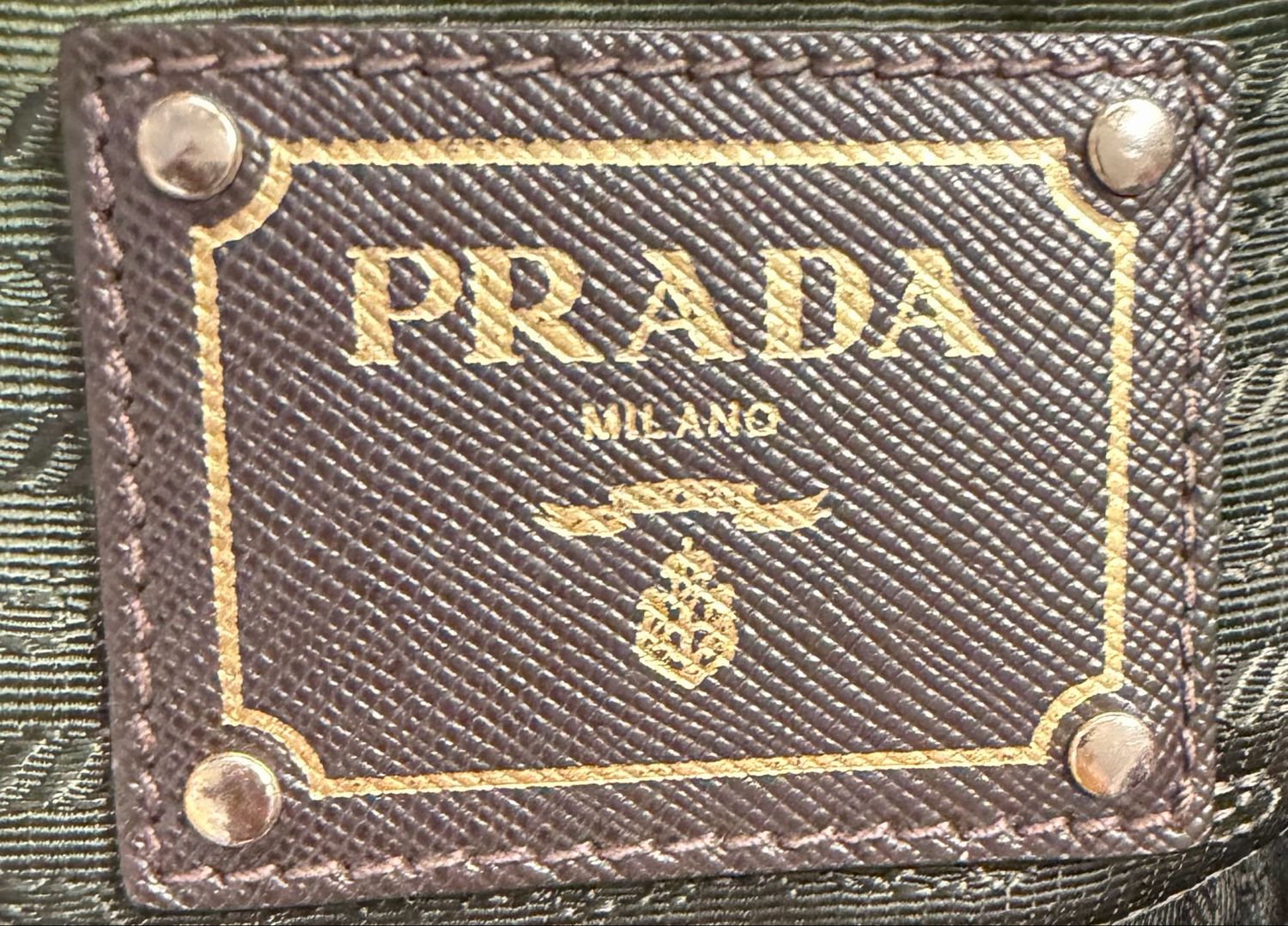 Prada Saffiano Tessuto Nylon Jacquard Sling