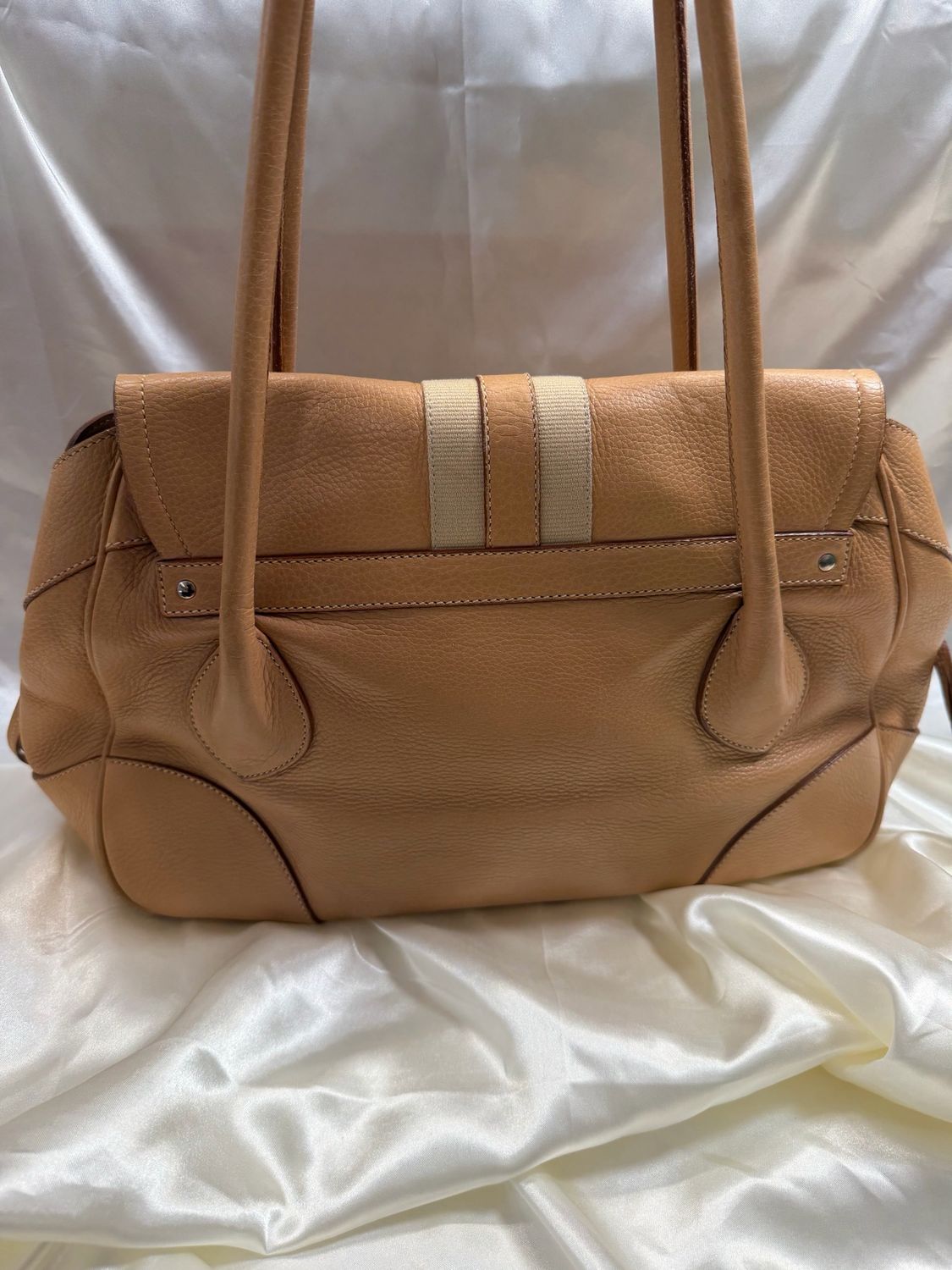 Prada Vitello Daino Lizard Pushlock Tote