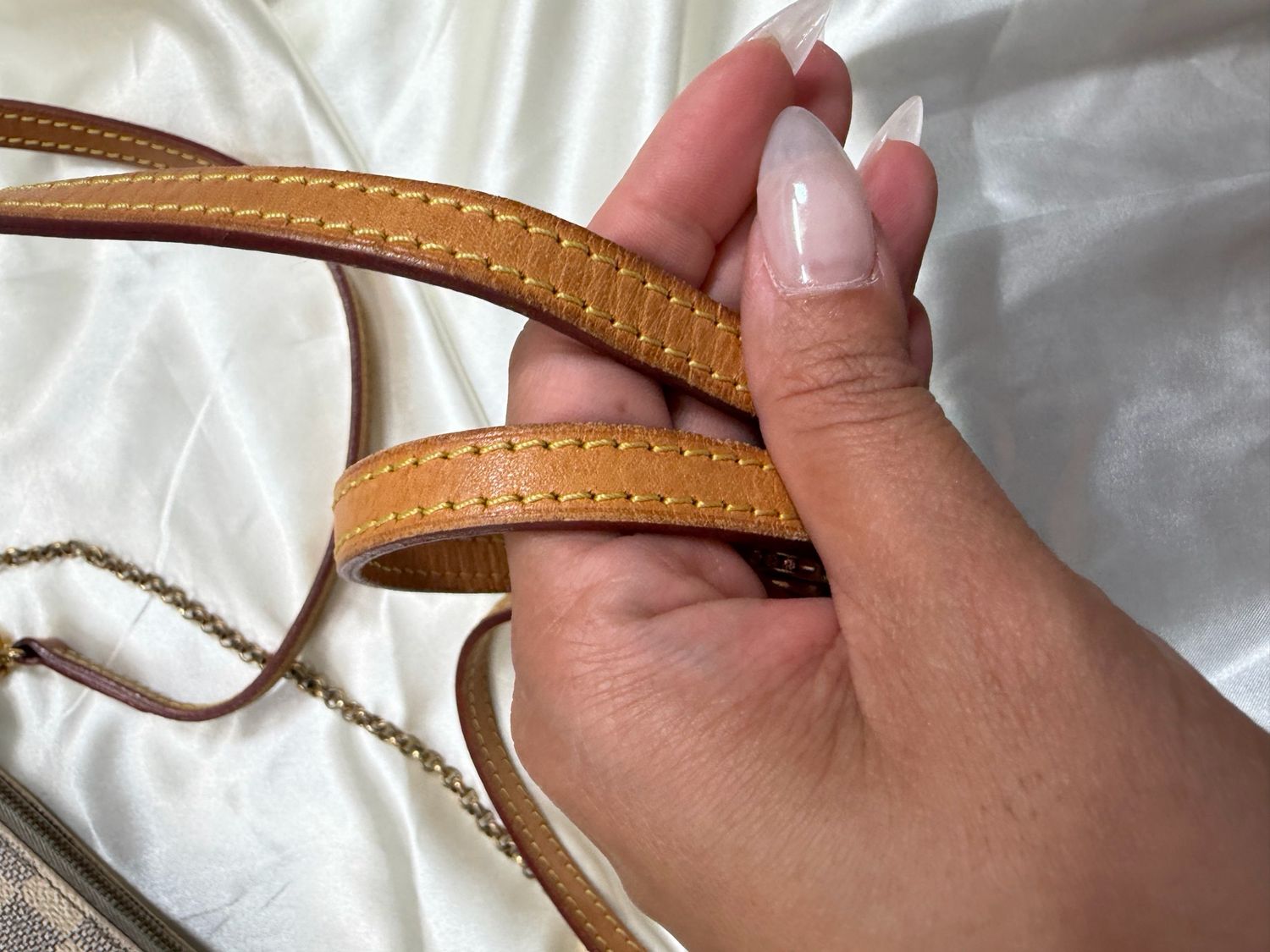 Louis Vuitton Damier Azur Clutch Sling Crossbody