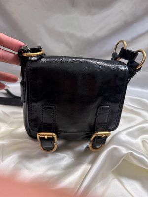 Yves Saint Laurent Flap Patent Crossbody Sling