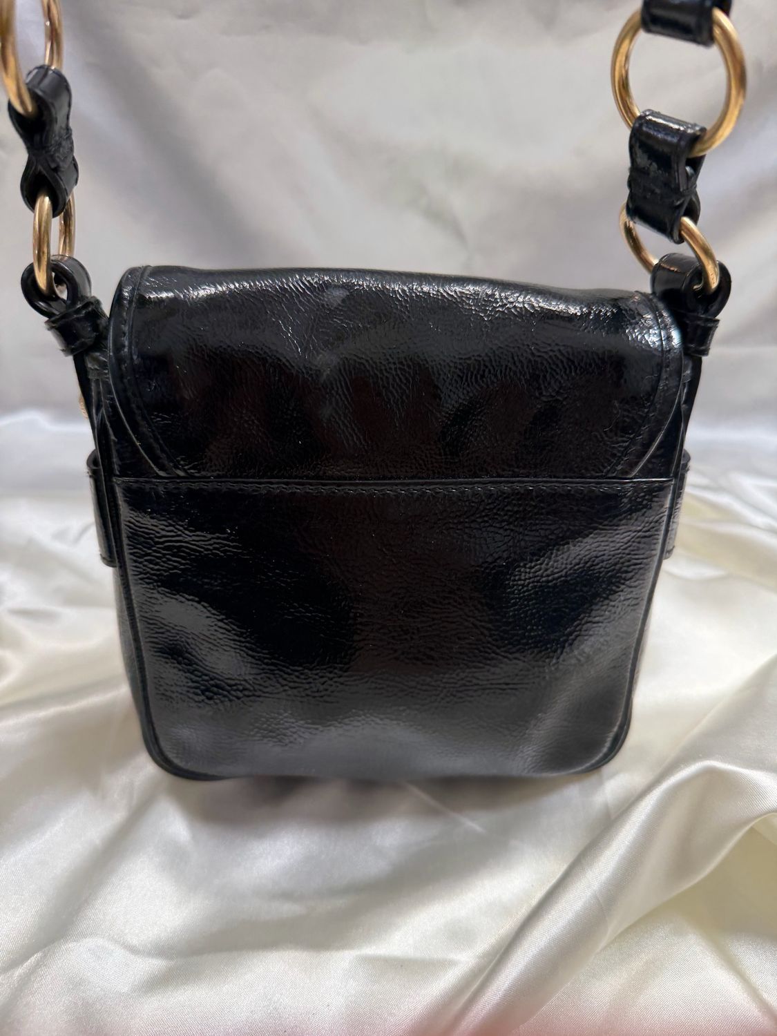 Yves Saint Laurent Flap Patent Crossbody Sling