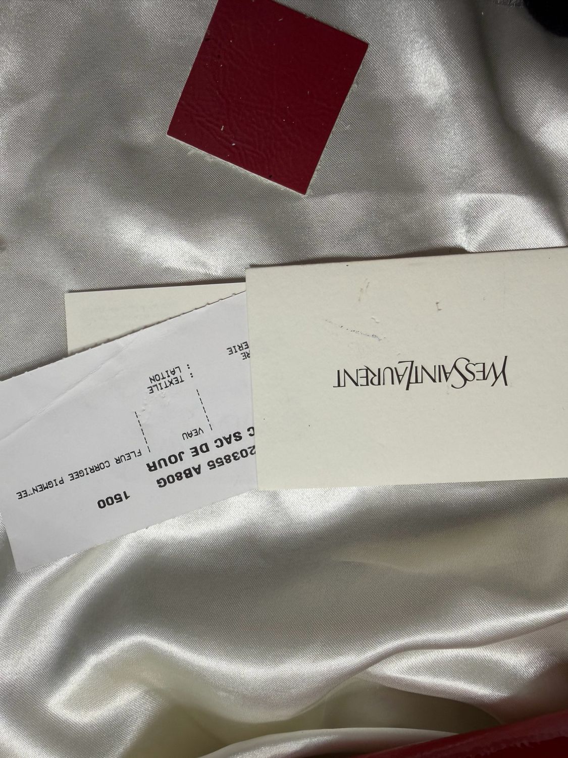 Yves Saint Laurent Patent Logo Clutch Flap