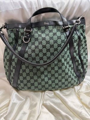 Gucci Monogram Canvas Abbey Hobo Shoulder