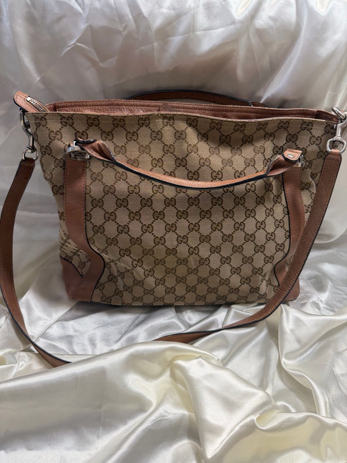 Gucci Monogram Canvas Miss Gg Sling Crossbody