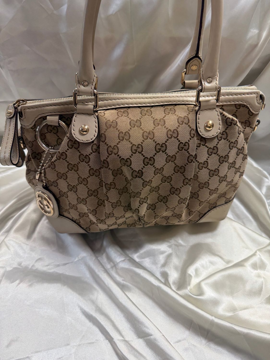 Gucci Monogram Sukey Tote Canvas