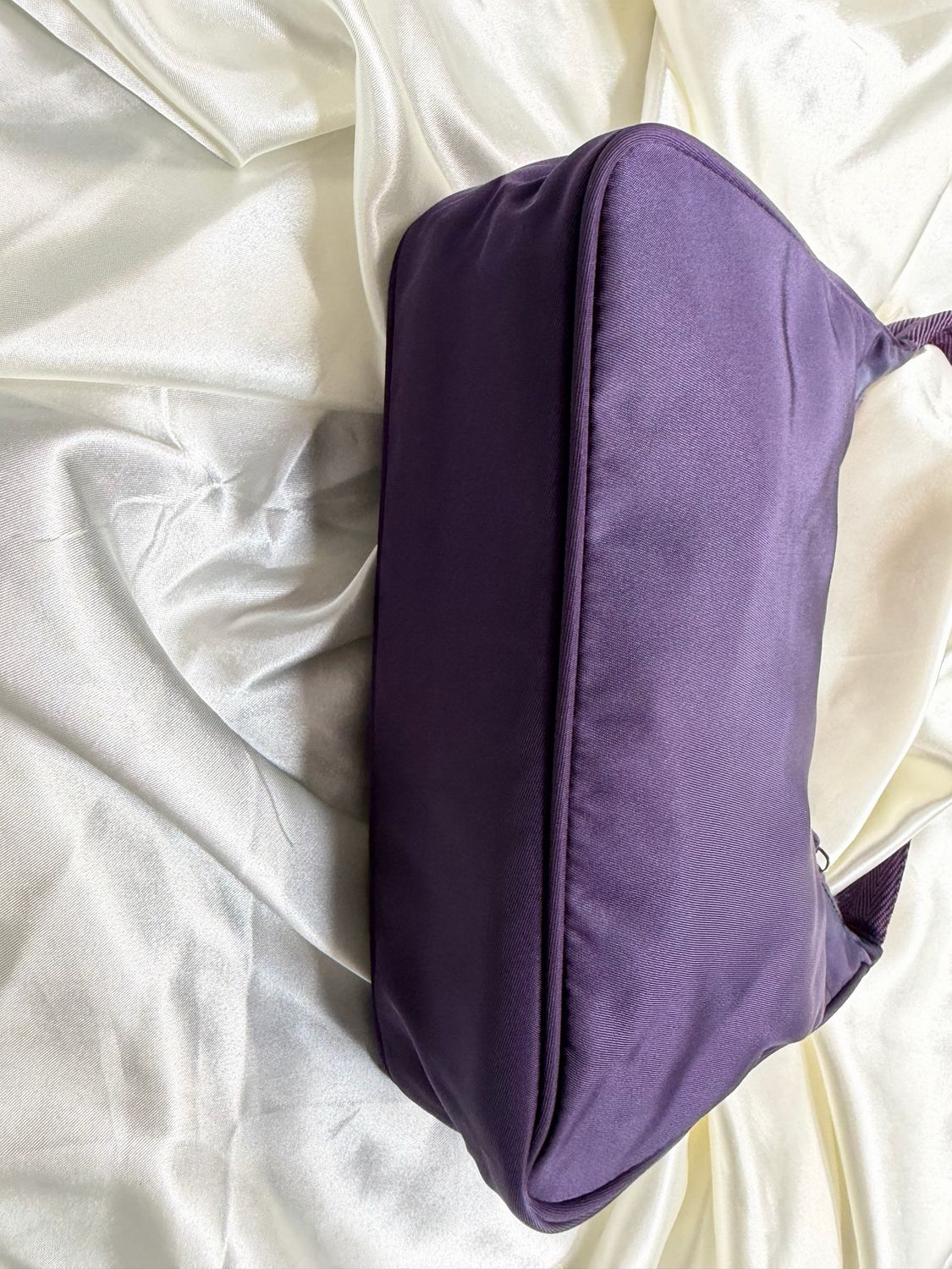Prada Nylon Tessuto Hobo Shoulder Zipper in Purple