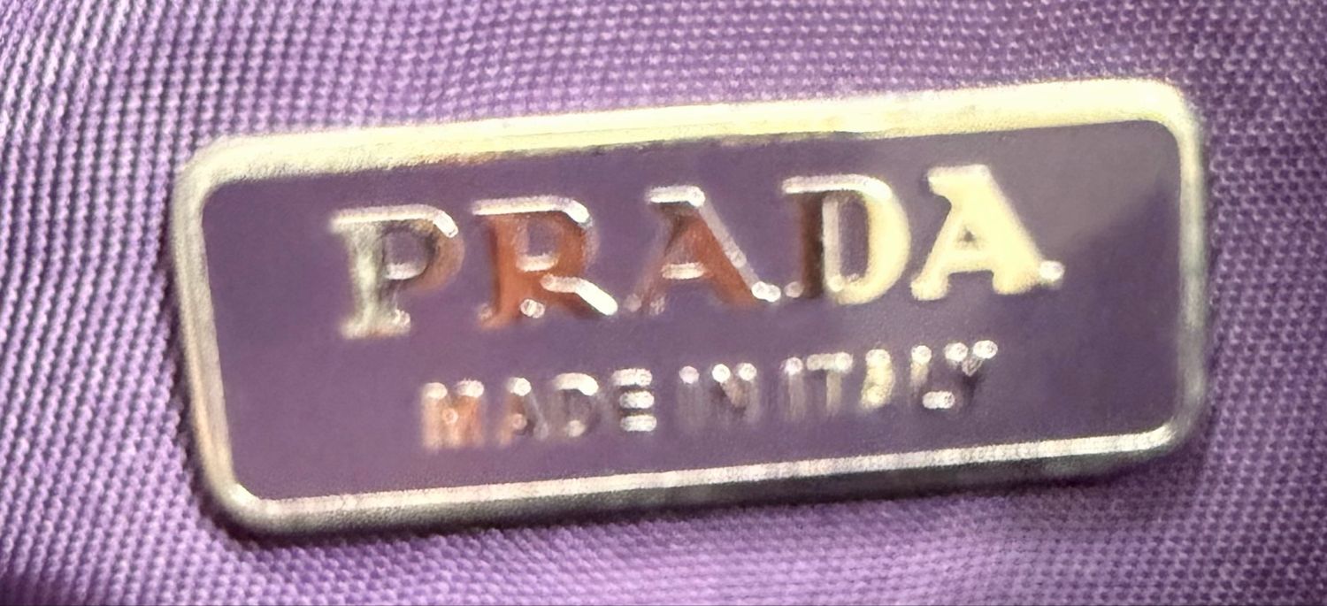 Prada Nylon Tessuto Hobo Shoulder Zipper in Purple