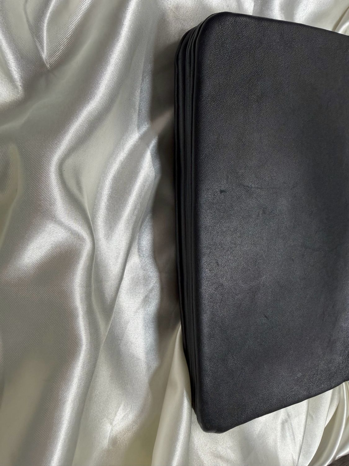 Celine Trio Leather Black Messenger Crossbody in Black