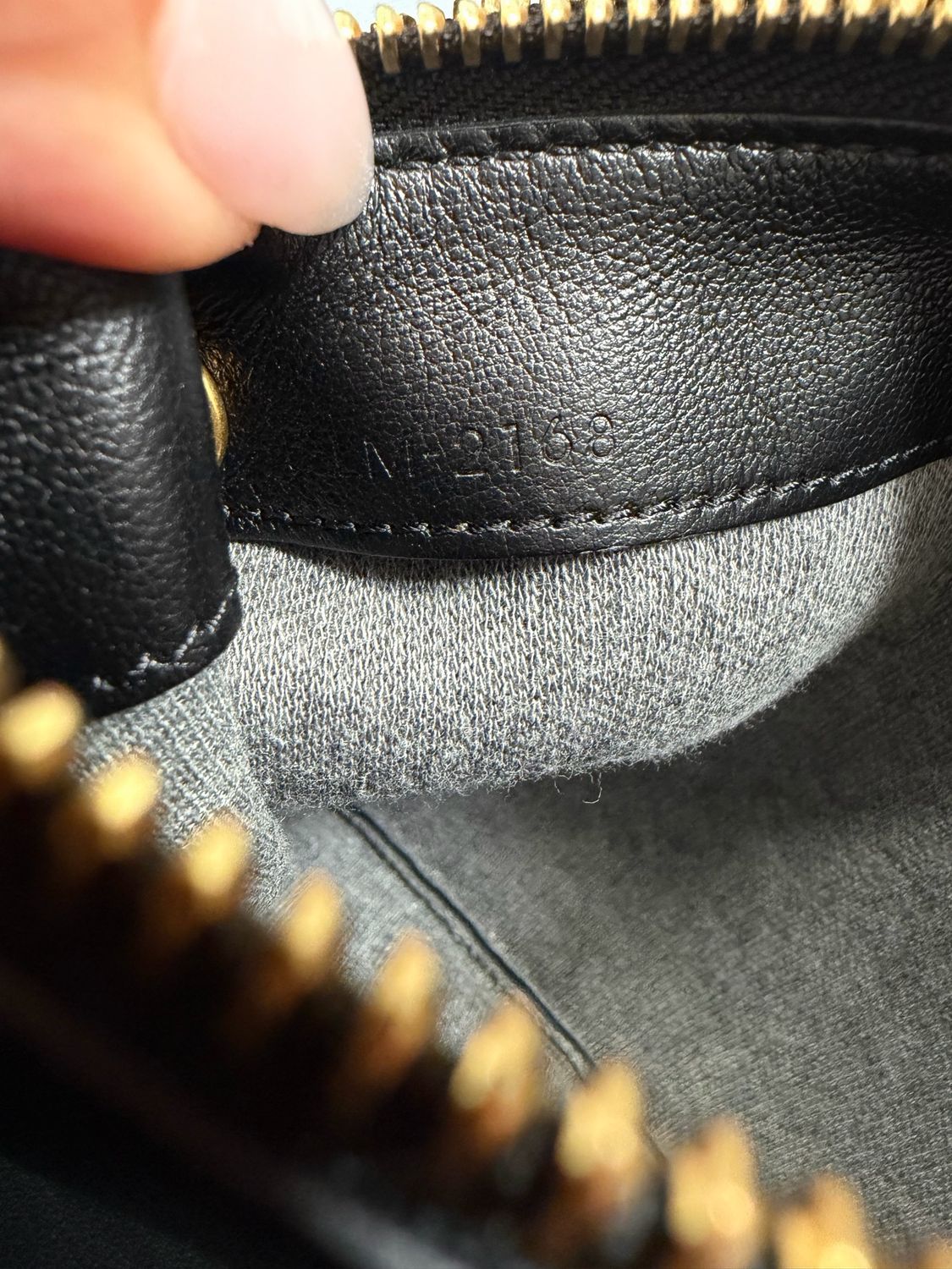 Celine Trio Leather Black Messenger Crossbody in Black